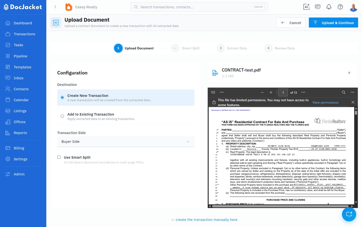 Screenshot of ListedKit's Ava chat interface